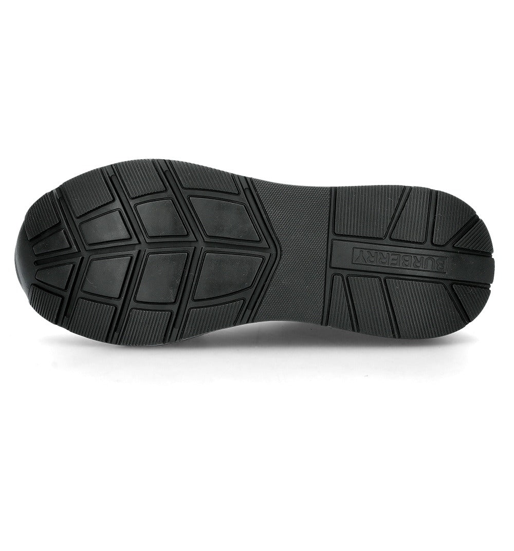Burberry Black and Red Ramsey Vintage Check Sneakers 