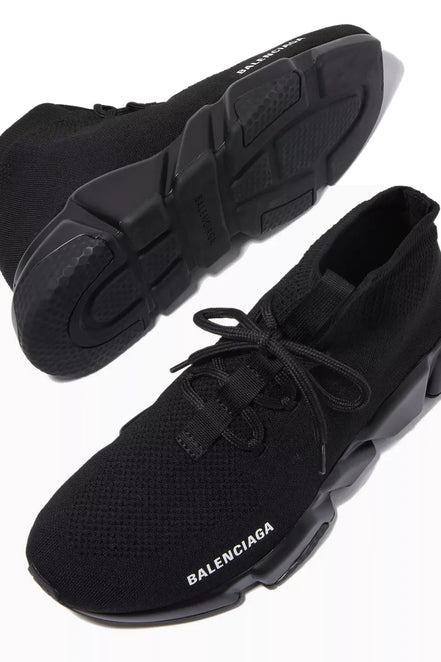 Balenciaga Triple Black Speed Lace-Up Trainers "Unworn"