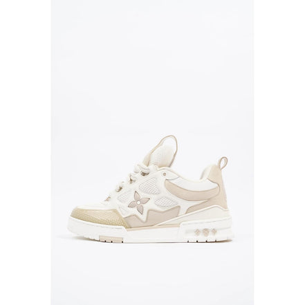 Louis Vuitton Beige and White Skate Sneakers "Unworn"