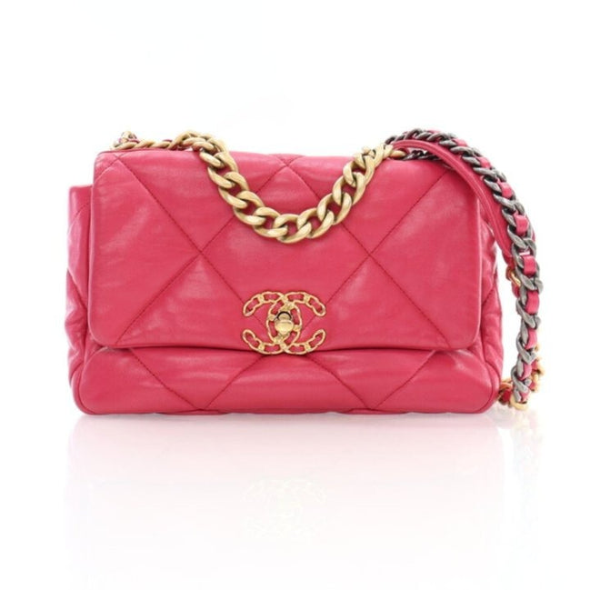 Chanel 19 Medium Flap Bag Pink Lambskin "Unworn"