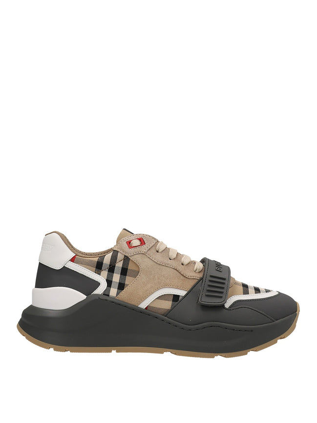 Burberry Ramsey Vintage Check Sneakers Beige & Black (Pre-Loved)