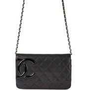 Chanel Leather Handbag Black 