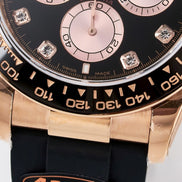 Rolex Cosmograph Daytona 126515 Everose Gold Oysterflex Diamond Dial 