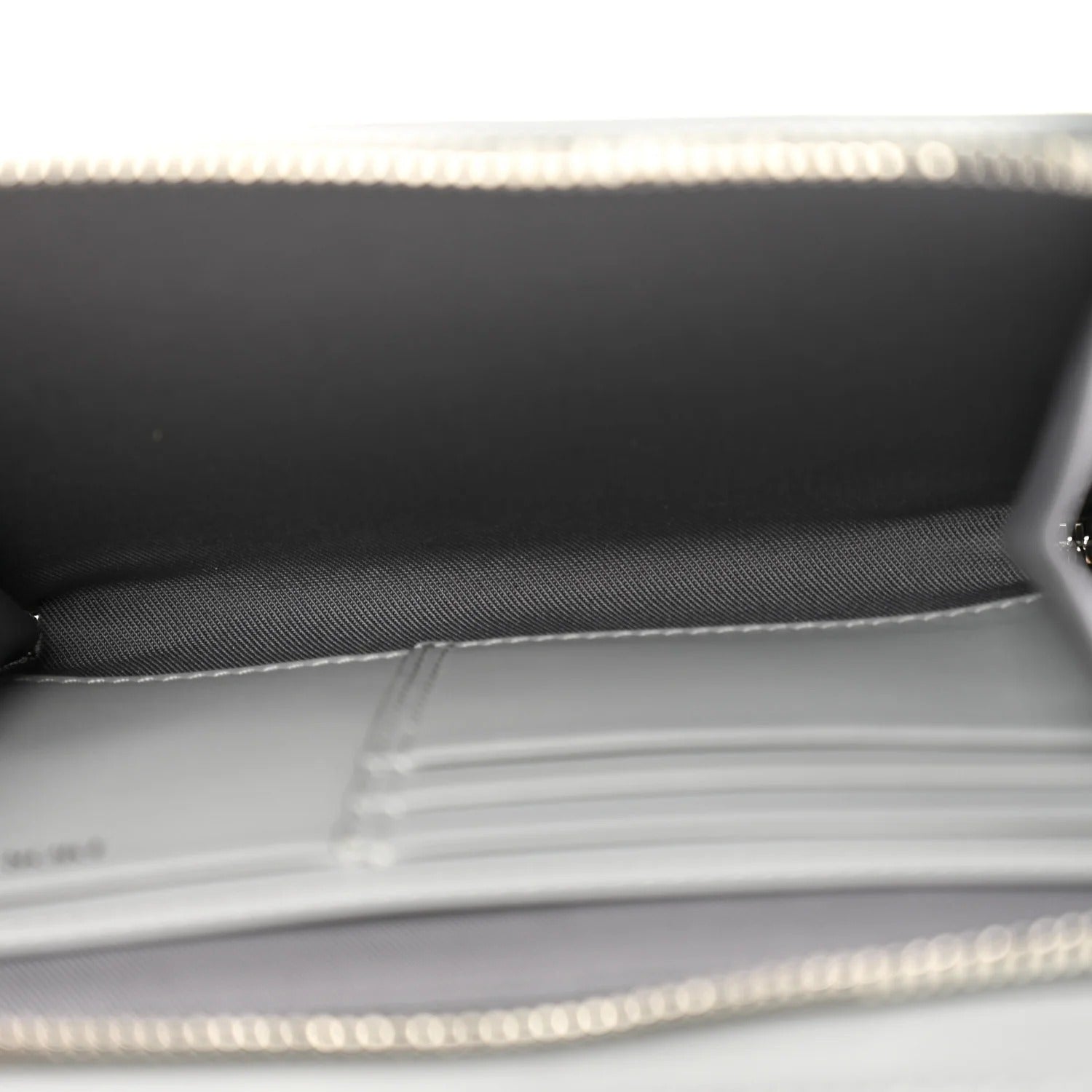 Dior CD Diamond Pouch Bag Grey Coated Canvas 