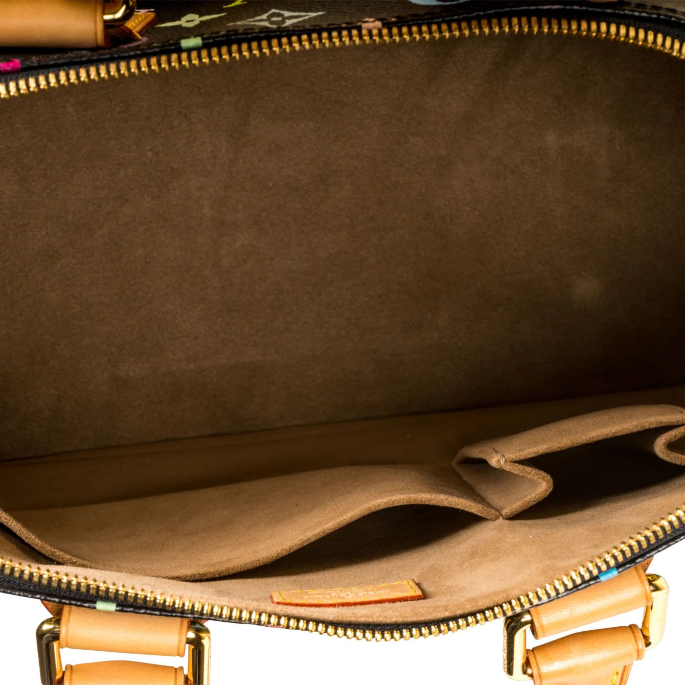 Louis Vuitton x Takashi Murakami Black Monogram Multicolore Alma PM (Pre-Loved)