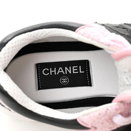 Chanel Tweed Runners Black, Grey & Pink "Unworn"