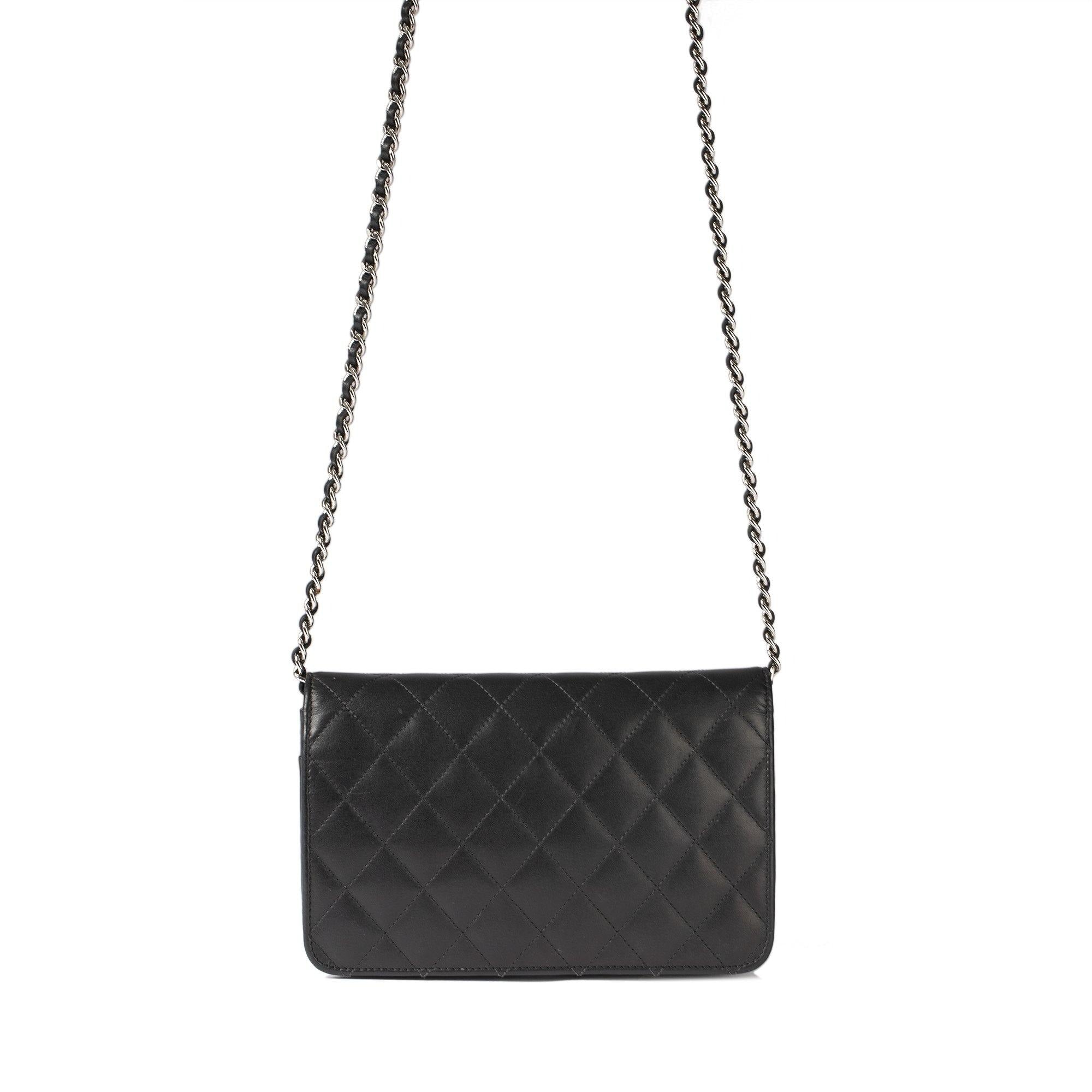 Chanel Leather Handbag Black 