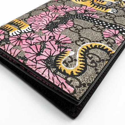 Gucci Tiger & Cherry Blossom GG Supreme Wallet (Pre-Loved)