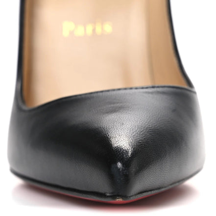 Christian Louboutin Black Calf Leather Kate 100 Pumps "Unworn"