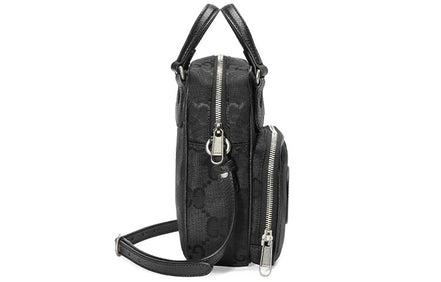 Gucci Black GG Nylon Mini Crossbody Pouch "Unworn"
