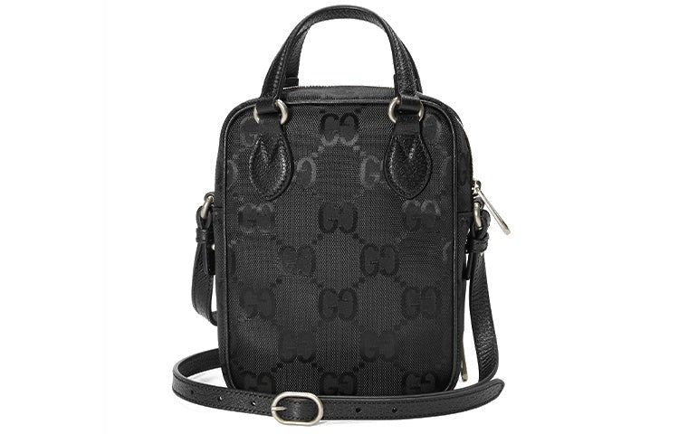 Gucci Black GG Nylon Mini Crossbody Pouch 