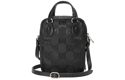 Gucci Black GG Nylon Mini Crossbody Pouch "Unworn"