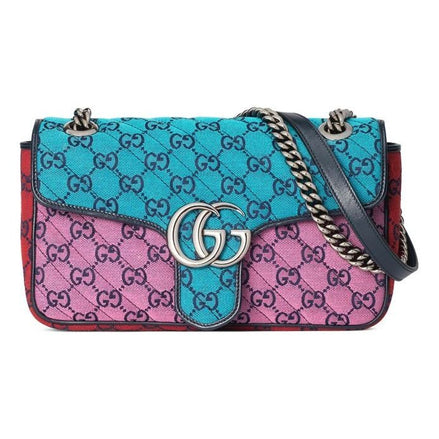 Gucci GG Marmont Multicolor Canvas Super Mini Bag "Unworn"