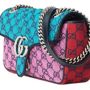 Gucci GG Marmont Multicolor Canvas Super Mini Bag 