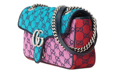 Gucci GG Marmont Multicolor Canvas Super Mini Bag "Unworn"