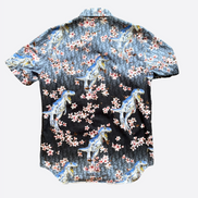 Dior x Hajime Sorayama Oblique Sakura Dinosaur Silk Shirt (Pre-Loved)