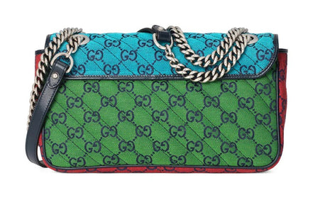 Gucci GG Marmont Multicolor Canvas Super Mini Bag "Unworn"