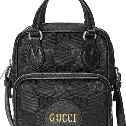 Gucci Black GG Nylon Mini Crossbody Pouch "Unworn"