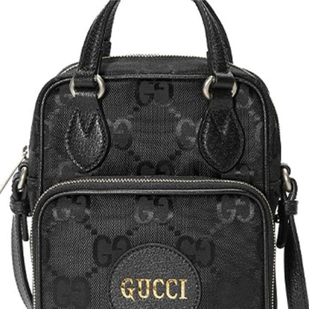 Gucci Black GG Nylon Mini Crossbody Pouch "Unworn"