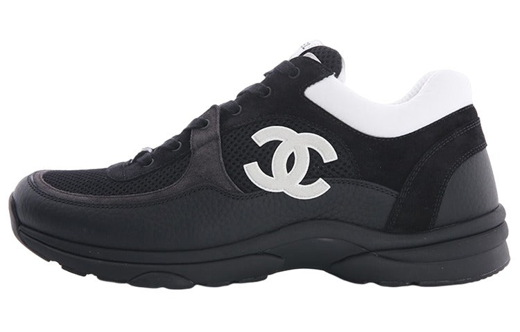 Chanel Black and White Runner Sneakers 