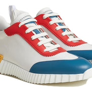 Hermès Multi-Color Technical Canvas Bouncing Sneakers 