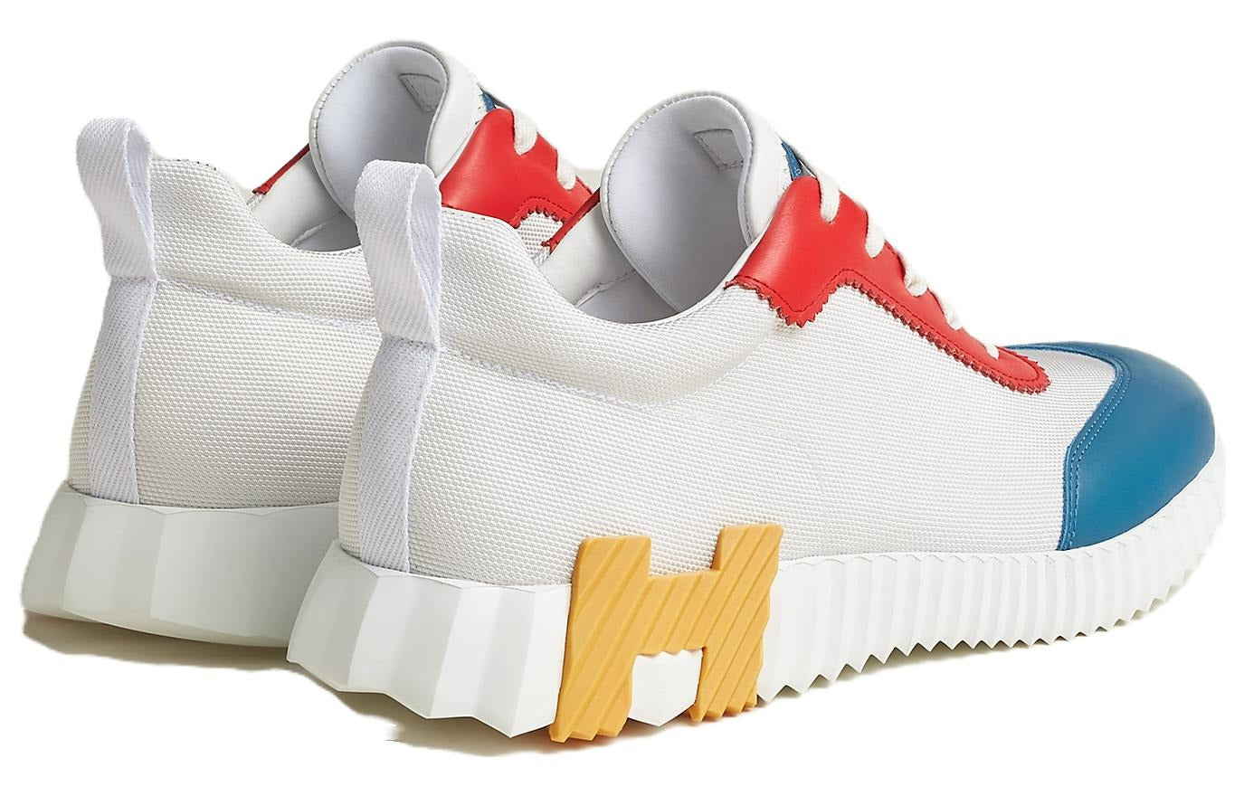 Hermès Multi-Color Technical Canvas Bouncing Sneakers 