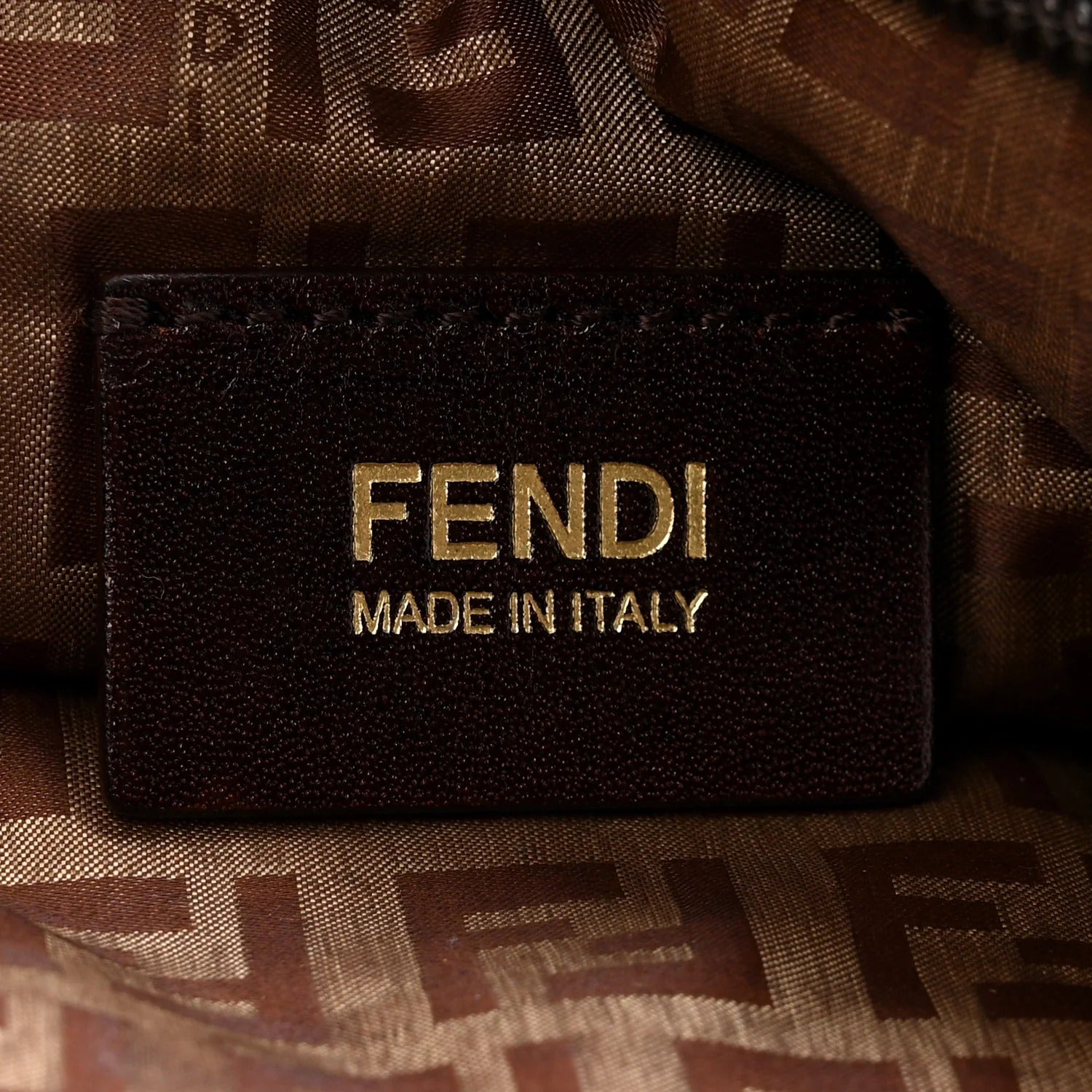 Fendi Nylon Zucca Diaper Bag Tobacco 