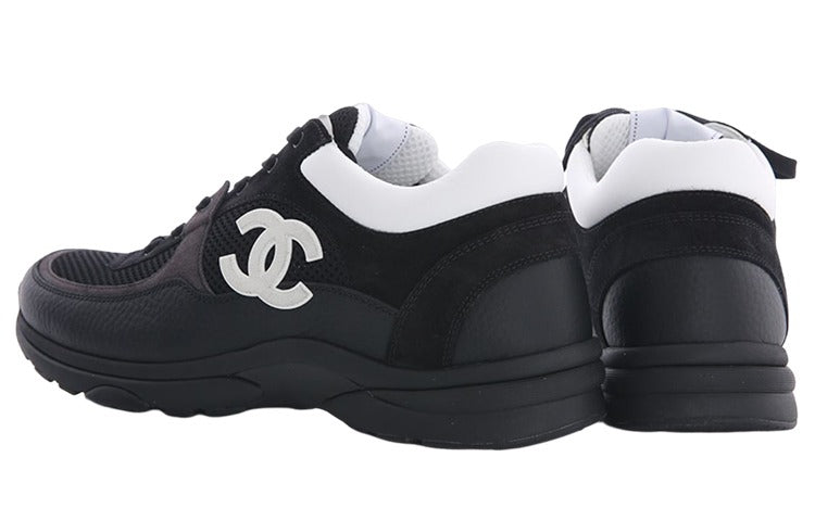 Chanel Black and White Runner Sneakers 