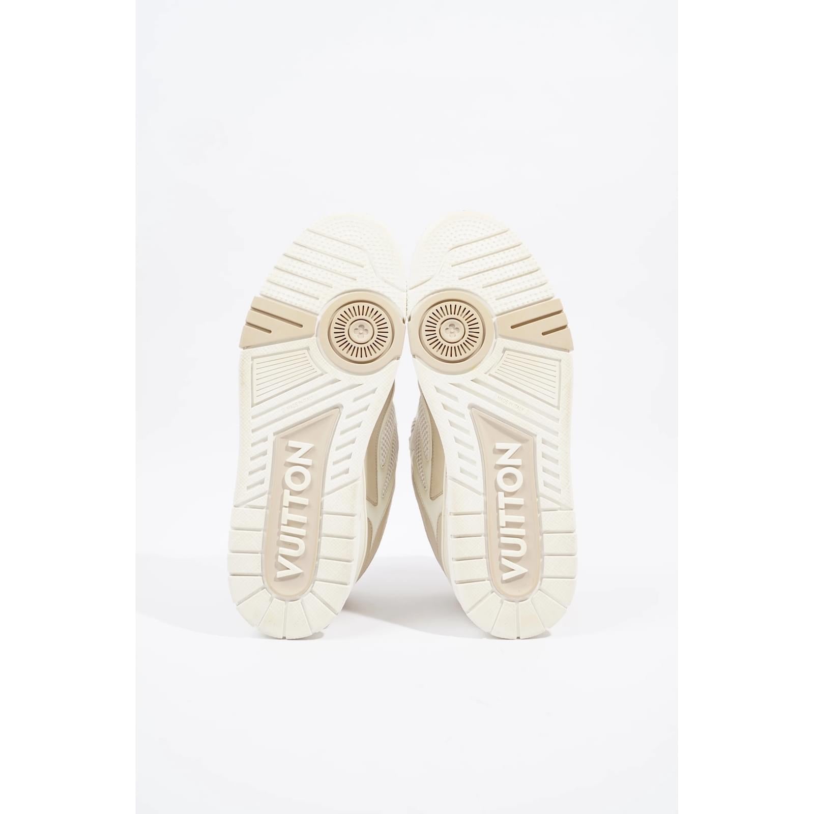 Louis Vuitton Beige and White Skate Sneakers 