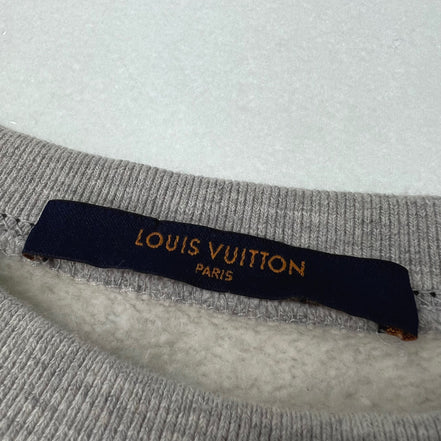 Louis Vuitton Heather Grey 'Peace and Love' Sweatshirt (Pre-Loved)