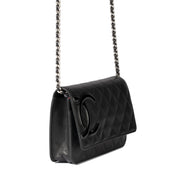 Chanel Leather Handbag Black 