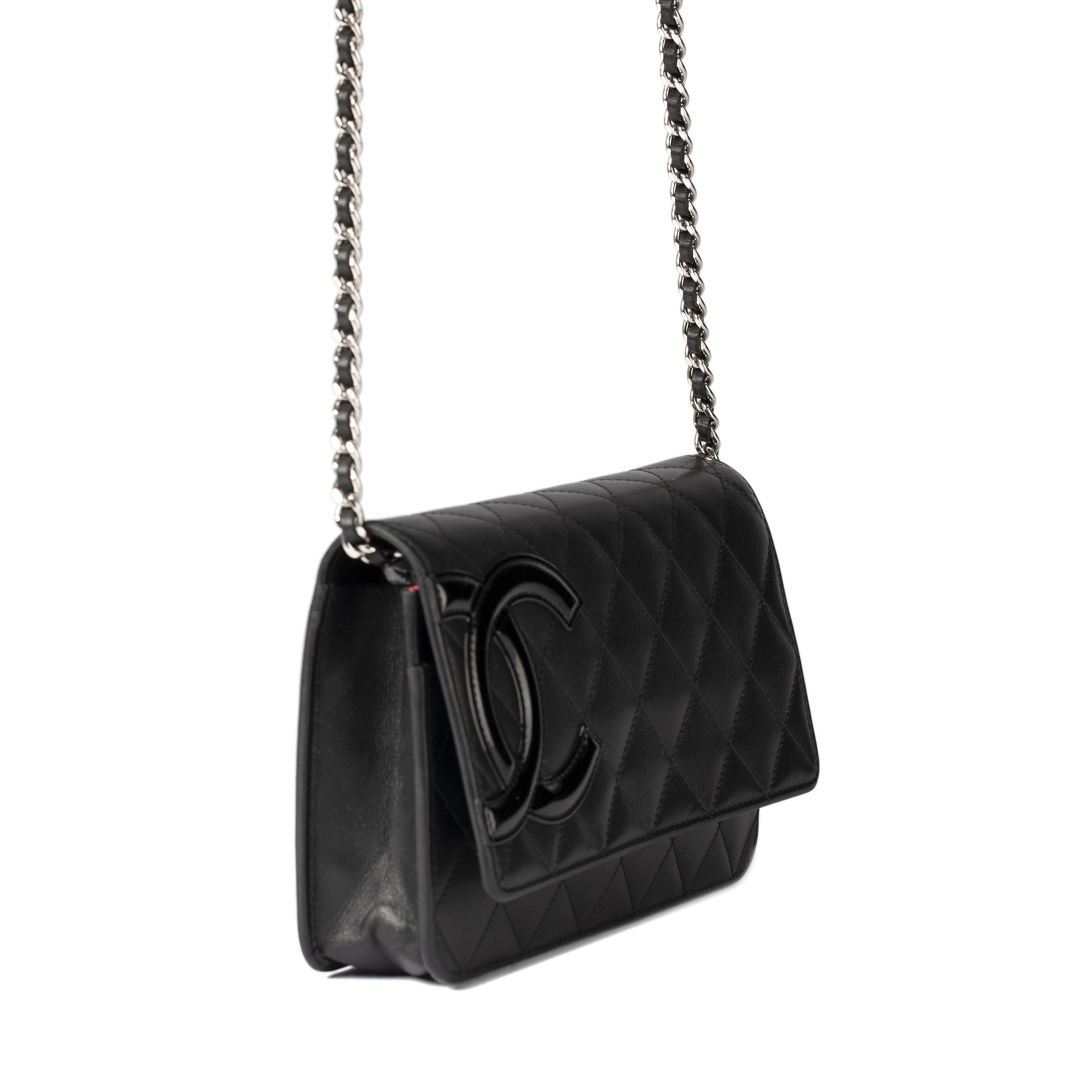 Chanel Leather Handbag Black 