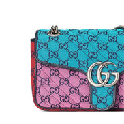 Gucci GG Marmont Multicolor Canvas Super Mini Bag 