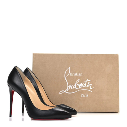 Christian Louboutin Black Calf Leather Kate 100 Pumps "Unworn"
