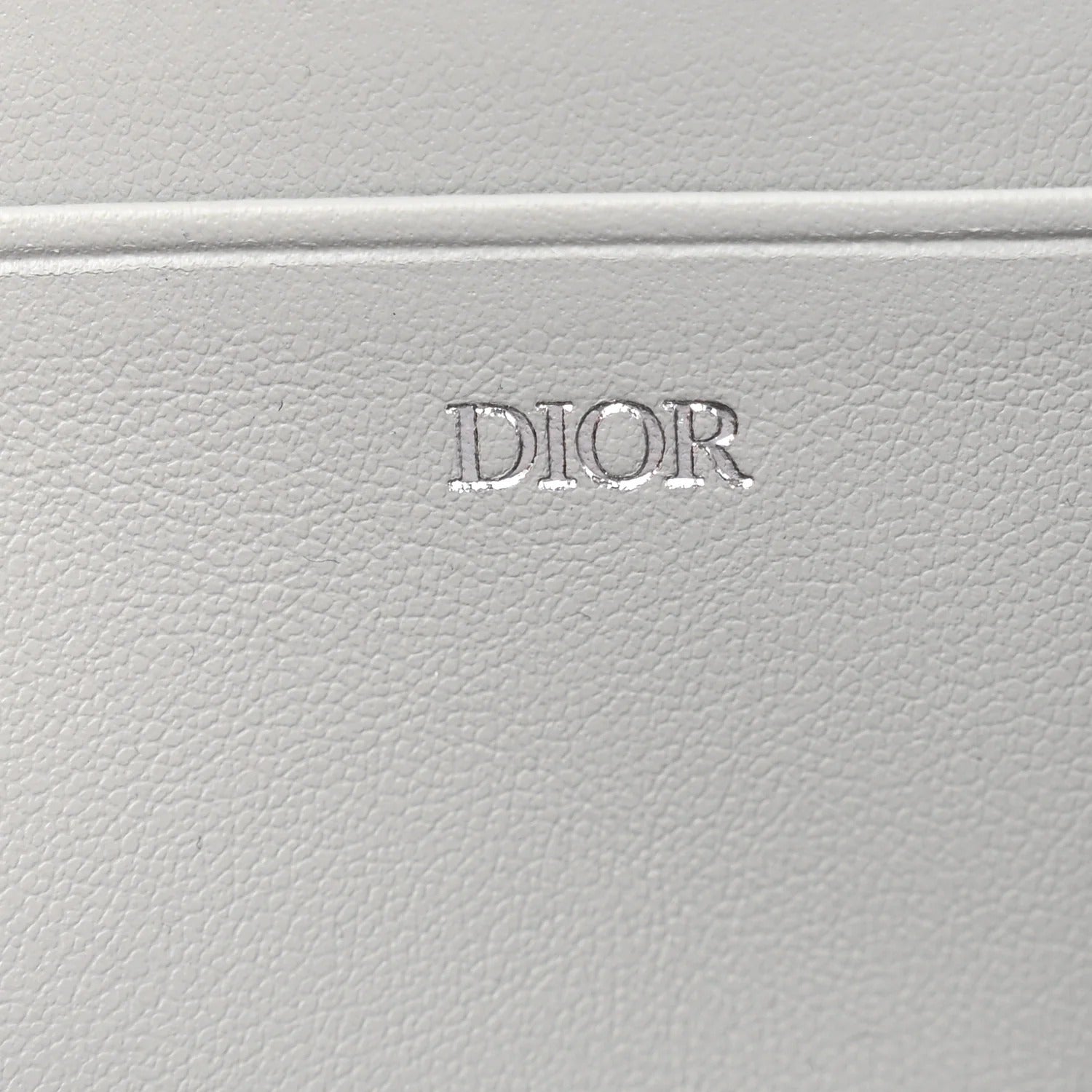 Dior CD Diamond Pouch Bag Grey Coated Canvas 