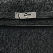 Hermès Kelly Depeches Pouch So Black Monochrome 
