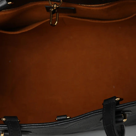 Louis Vuitton Onthego MM Black Monogram Empreinte Leather (Pre-Loved)