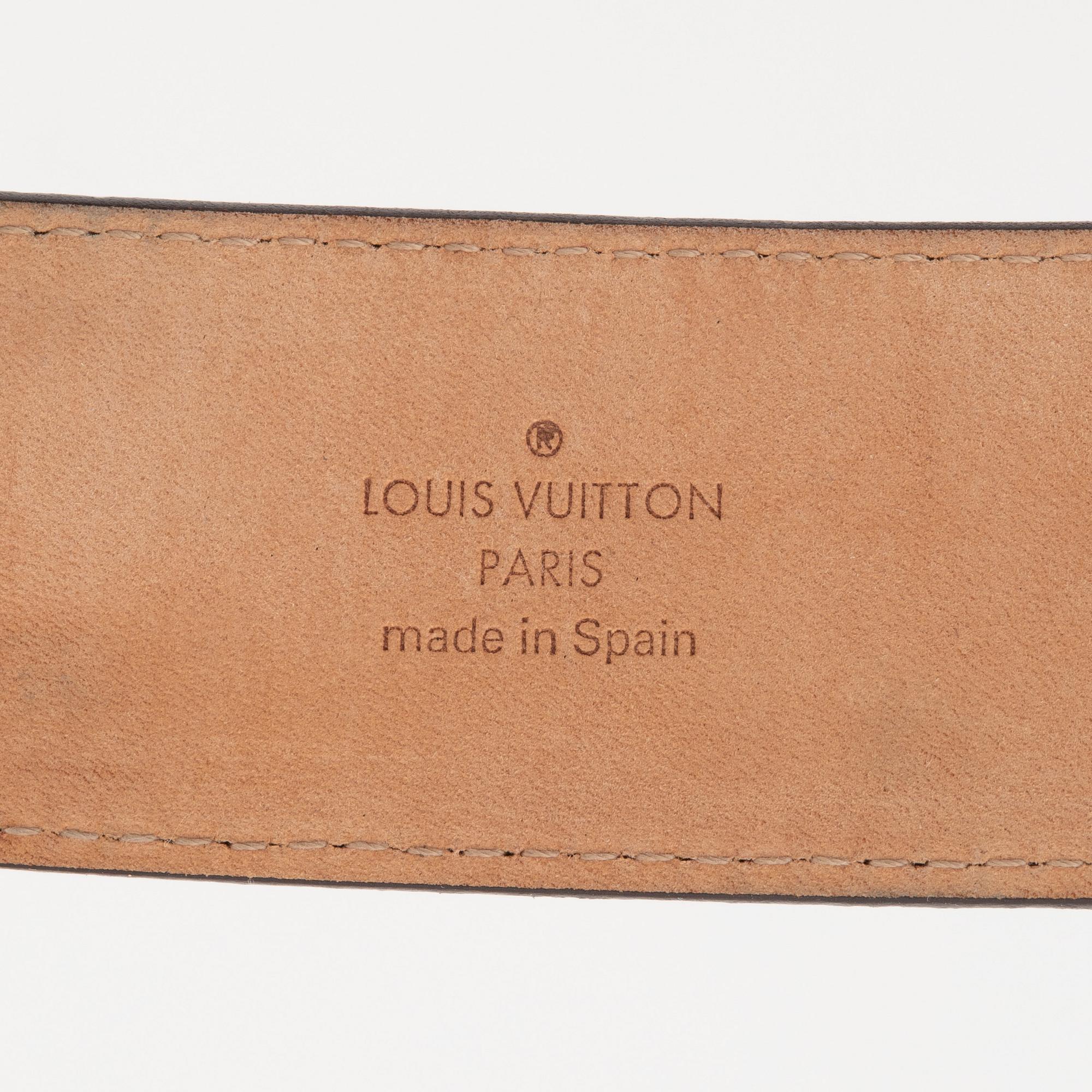 Louis Vuitton Monogram Canvas LV Initiales Belt (Pre-Loved)