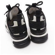 Chanel White and Black Runner Sneakers 