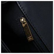 Chanel CC Medium Boy Bag Navy Perforated Leather 