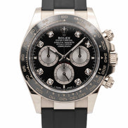Rolex Cosmograph Daytona 126519 White Gold Oysterflex Diamond Dial 