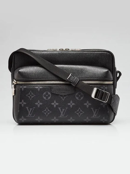 Louis Vuitton Taigarama Outdoor Messenger Black Crossbody Bag "Unworn"