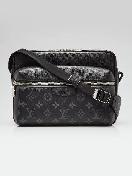 Louis Vuitton Taigarama Outdoor Messenger Black Crossbody Bag "Unworn"