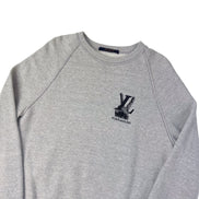 Louis Vuitton Heather Grey 'Peace and Love' Sweatshirt (Pre-Loved)