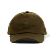 Loro Piana Olive Green Cashmere Baseball Cap 