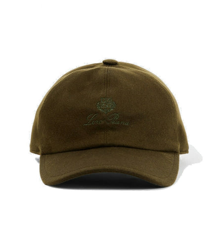 Loro Piana Olive Green Cashmere Baseball Cap "Unworn"