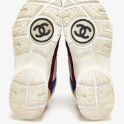 Chanel Multi-Color Suede & Mesh Low-Top Sneakers (Pre-Loved)