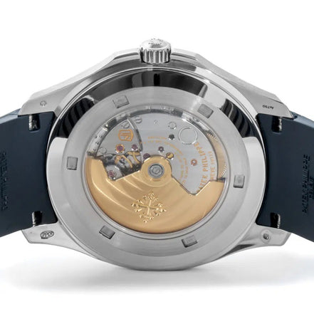 Patek Philippe Aquanaut "Jumbo" 5168G-001 White Gold Blue Dial (Pre-Loved)