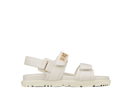 Dior White Woven Dioract Sandals "Unworn"