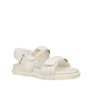 Dior White Woven Dioract Sandals 